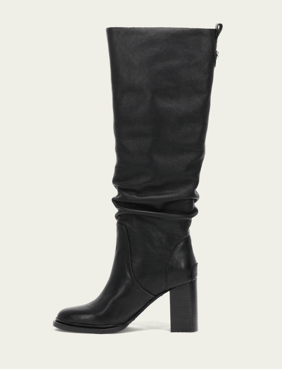 Black Alex Softy Tall Wide Calf Boot | Frye Black