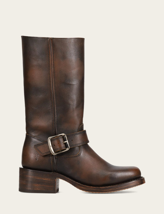 Women's Dark Brown Campus Buckle Boot | Frye Dark Brown