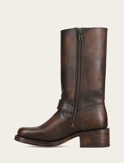 Women's Dark Brown Campus Buckle Boot | Frye Dark Brown