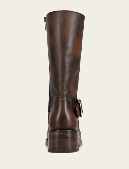 Women's Dark Brown Campus Buckle Boot | Frye Dark Brown