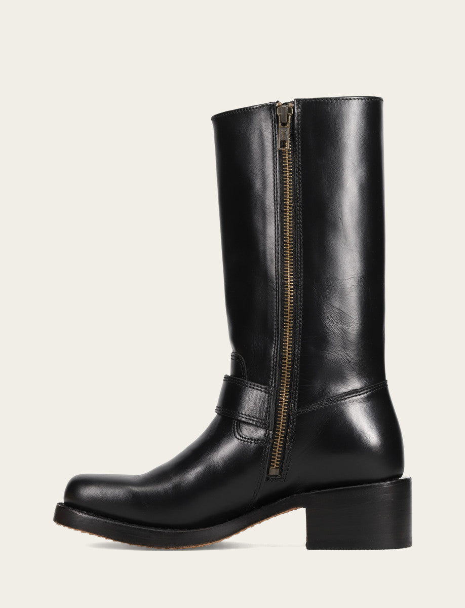Women's Black Campus Buckle Boot | Frye Black