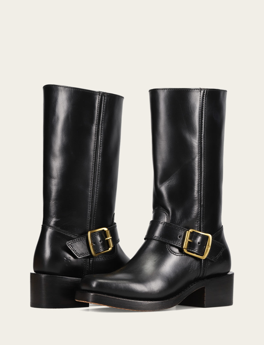 Women's Black Campus Buckle Boot | Frye Black