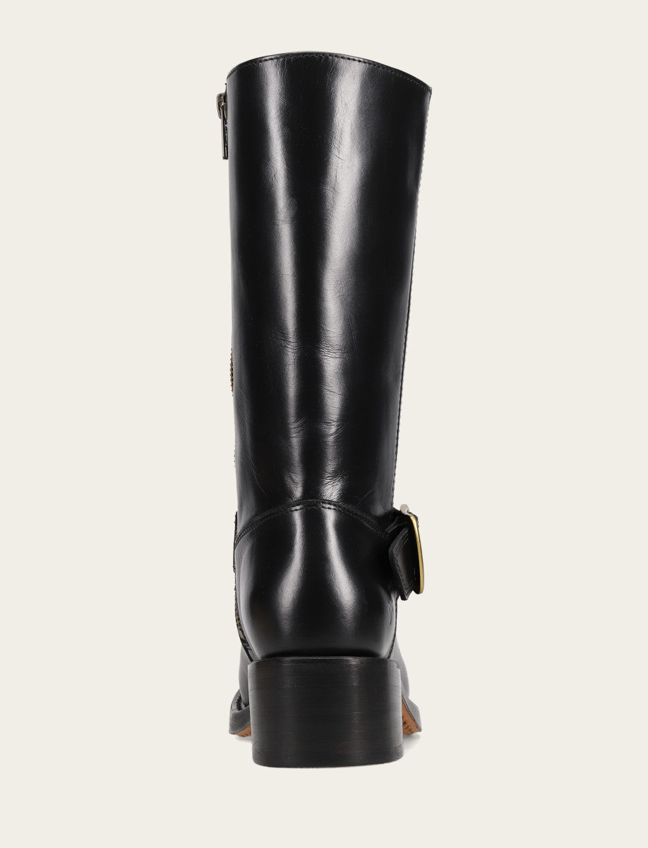 Women's Black Campus Buckle Boot | Frye Black