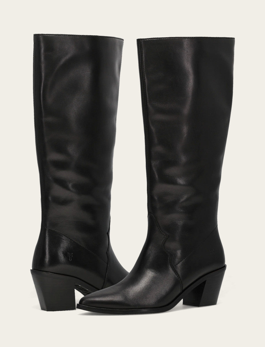 Women's Black Sara Slouchy Boot | Frye Black