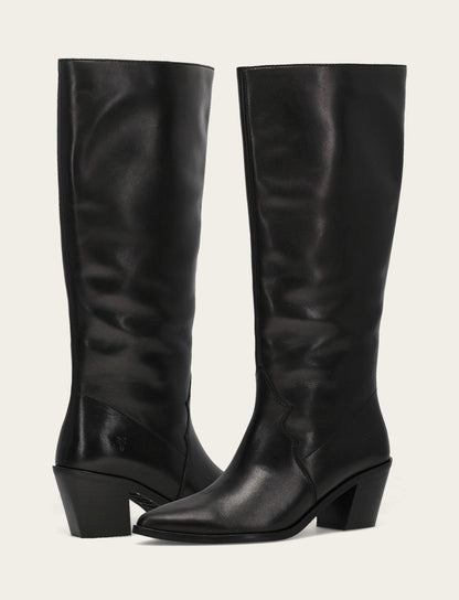 Women's Black Sara Slouchy Boot | Frye Black