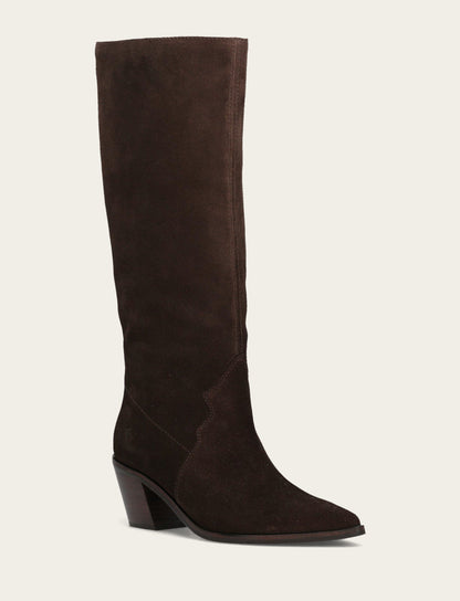 Women's Dark Brown Sara Slouchy Boot | Frye Dark Brown