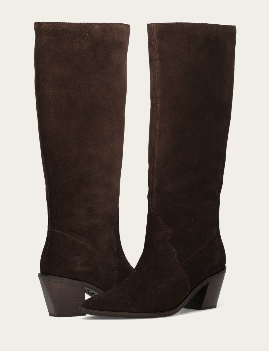 Women's Dark Brown Sara Slouchy Boot | Frye Dark Brown