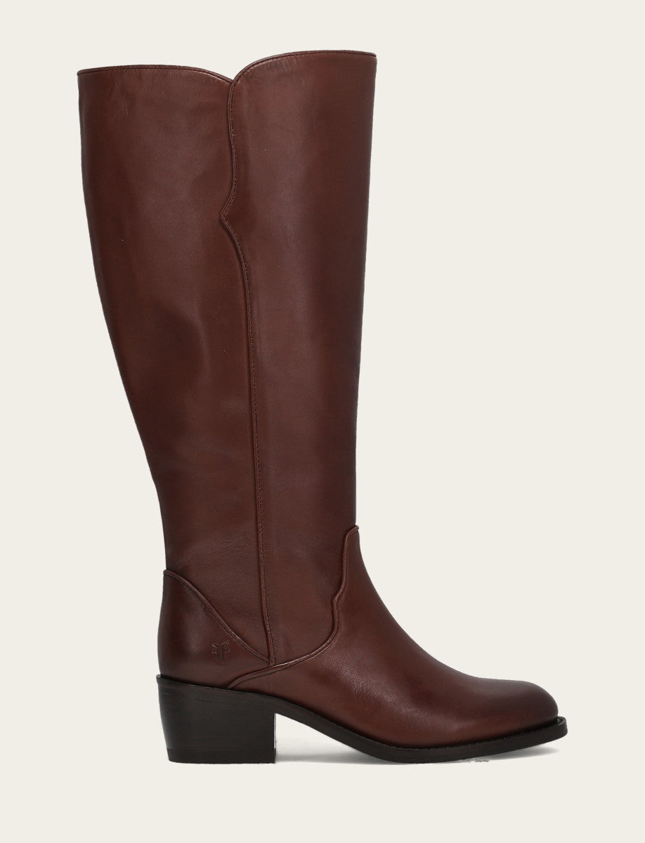 Women's Saddle Carson 2 Piping Tall Wide Calf Boot | Frye Saddle