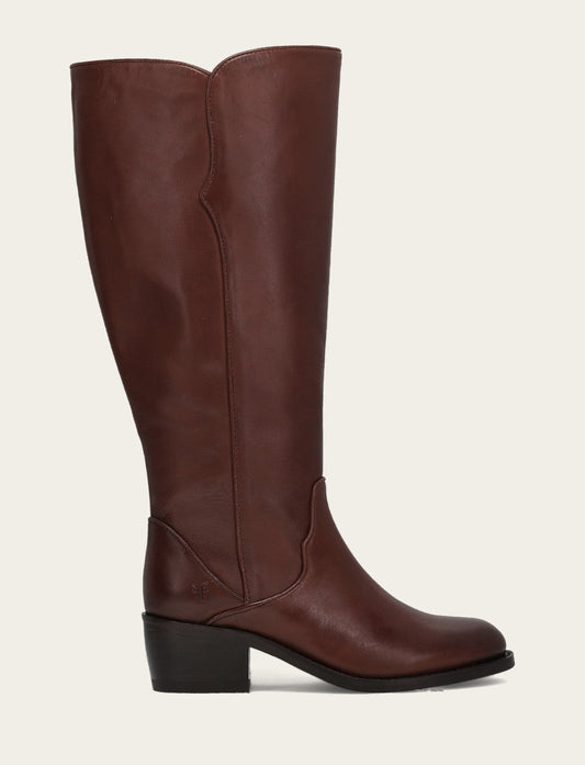 Women's Saddle Carson 2 Piping Tall Wide Calf Boot | Frye Saddle