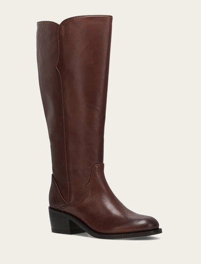 Women's Saddle Carson 2 Piping Tall Wide Calf Boot | Frye Saddle