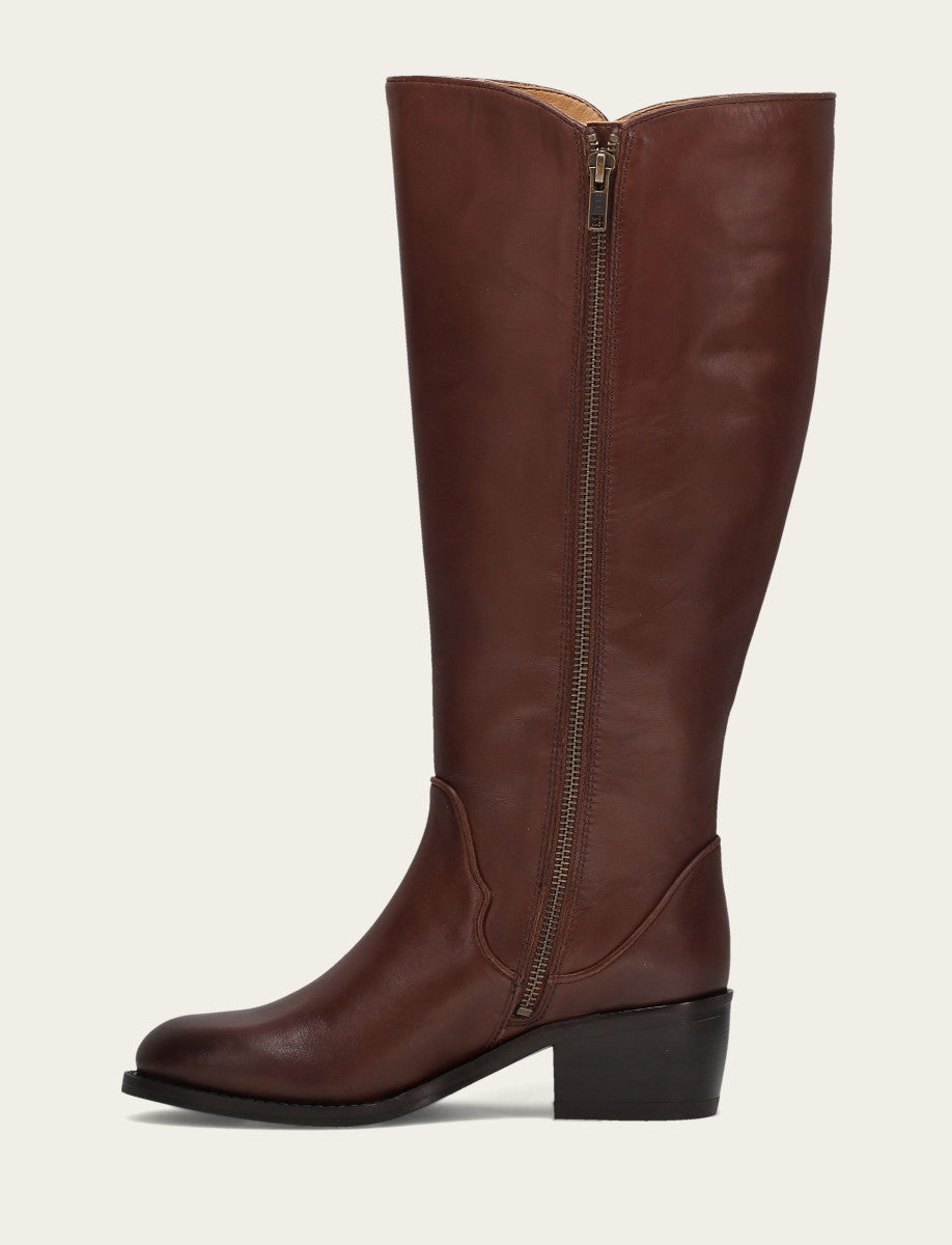 Women's Saddle Carson 2 Piping Tall Wide Calf Boot | Frye Saddle