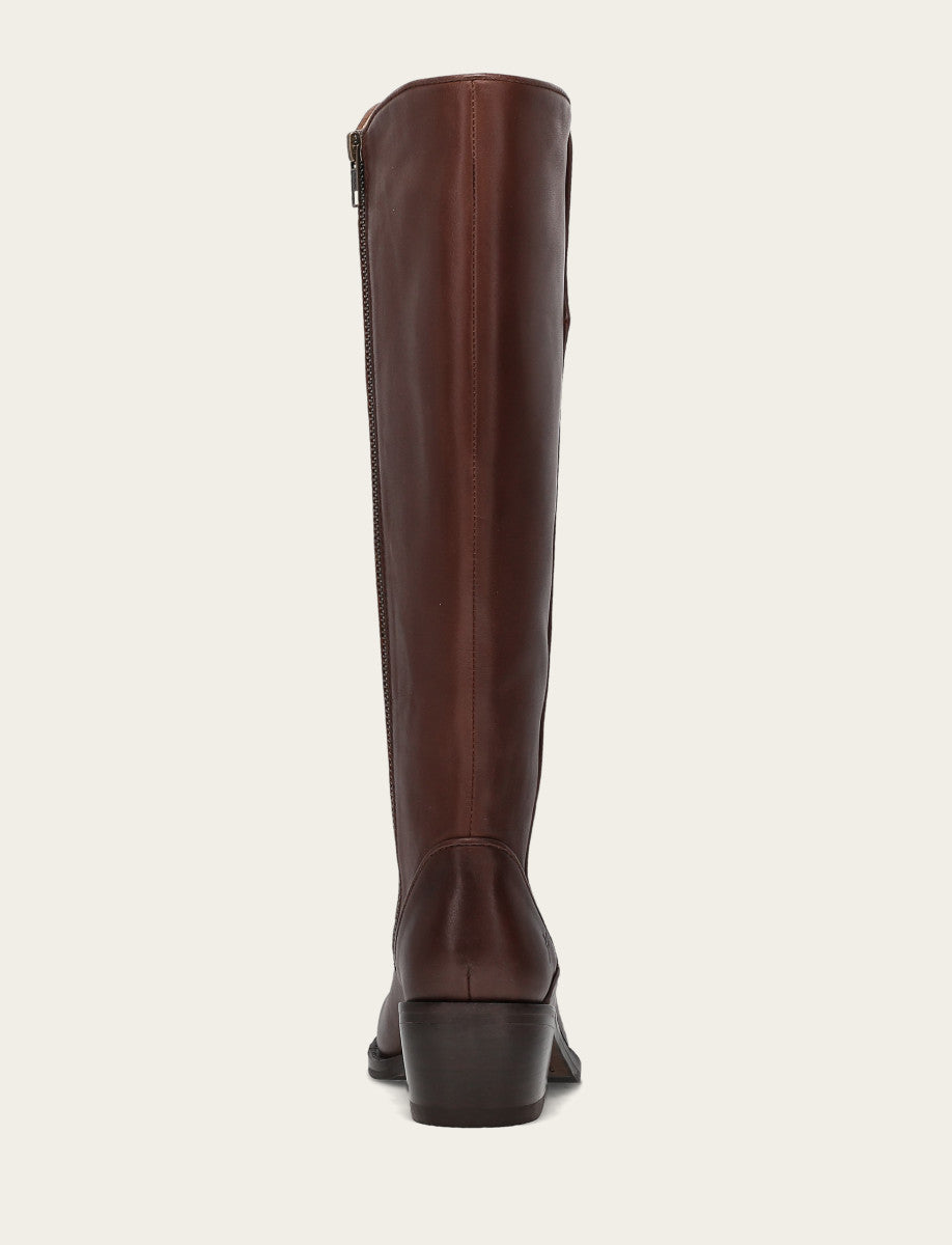 Women's Saddle Carson 2 Piping Tall Wide Calf Boot | Frye Saddle