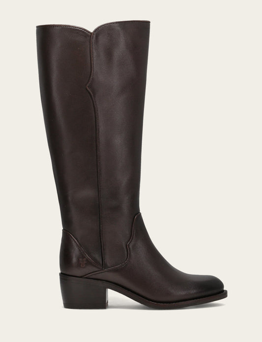 Women's Dark Brown Carson 2 Piping Tall Boot | Frye Dark Brown