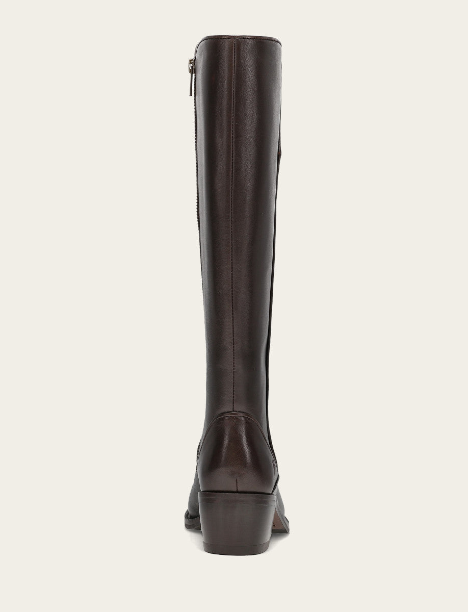 Women's Dark Brown Carson 2 Piping Tall Boot | Frye Dark Brown