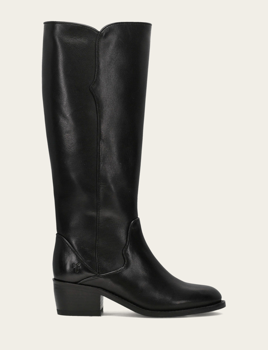 Women's Black Carson 2 Piping Tall Boot | Frye Black
