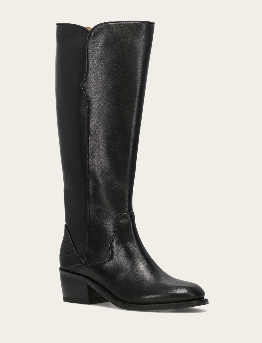 Women's Black Carson 2 Piping Tall Boot | Frye Black