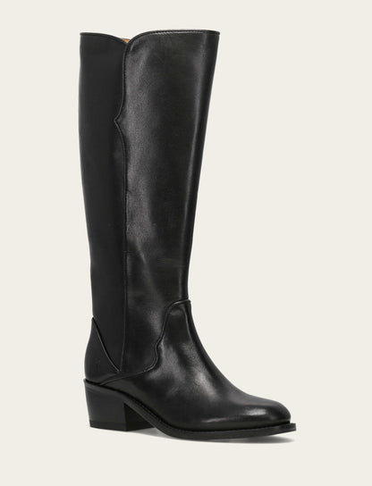 Women's Black Carson 2 Piping Tall Boot | Frye Black