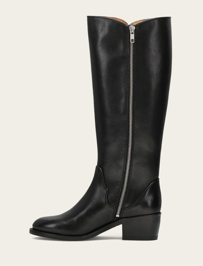 Women's Black Carson 2 Piping Tall Boot | Frye Black