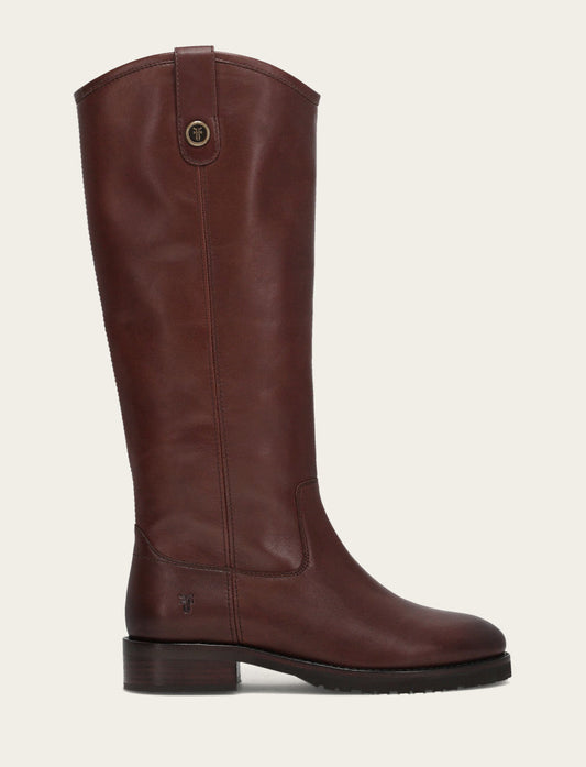 Women's Brown Melissa Lug Button Tall Wide Calf Boot | Frye Brown