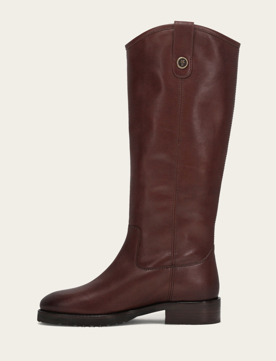 Women's Brown Melissa Lug Button Tall Wide Calf Boot | Frye Brown