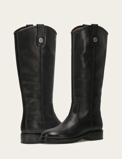 Women’s Black Wide Calf Melissa Lug Button Tall Boots | Frye | Frye Black