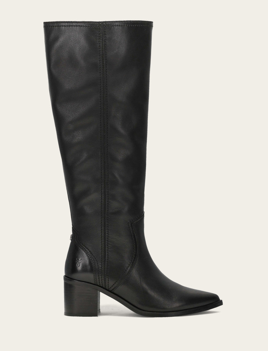Women's Black Sadie Softy Tall Wide Calf Boot | Frye Black