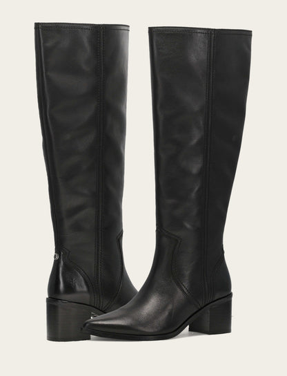 Women's Black Sadie Softy Tall Wide Calf Boot | Frye Black