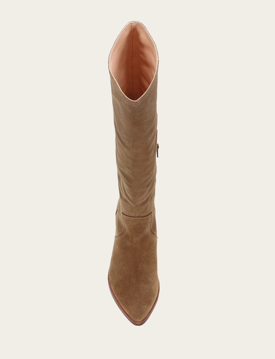 Women's Almond Sadie Softy Tall Wide Calf Boot | Frye Almond