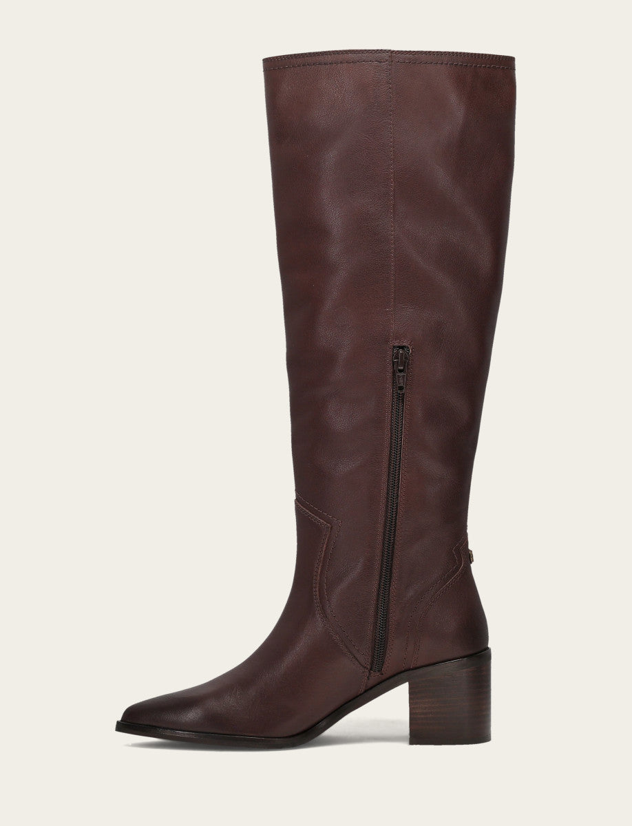 Women's Cocoa Sadie Softy Tall Wide Calf Boot | Frye Cocoa