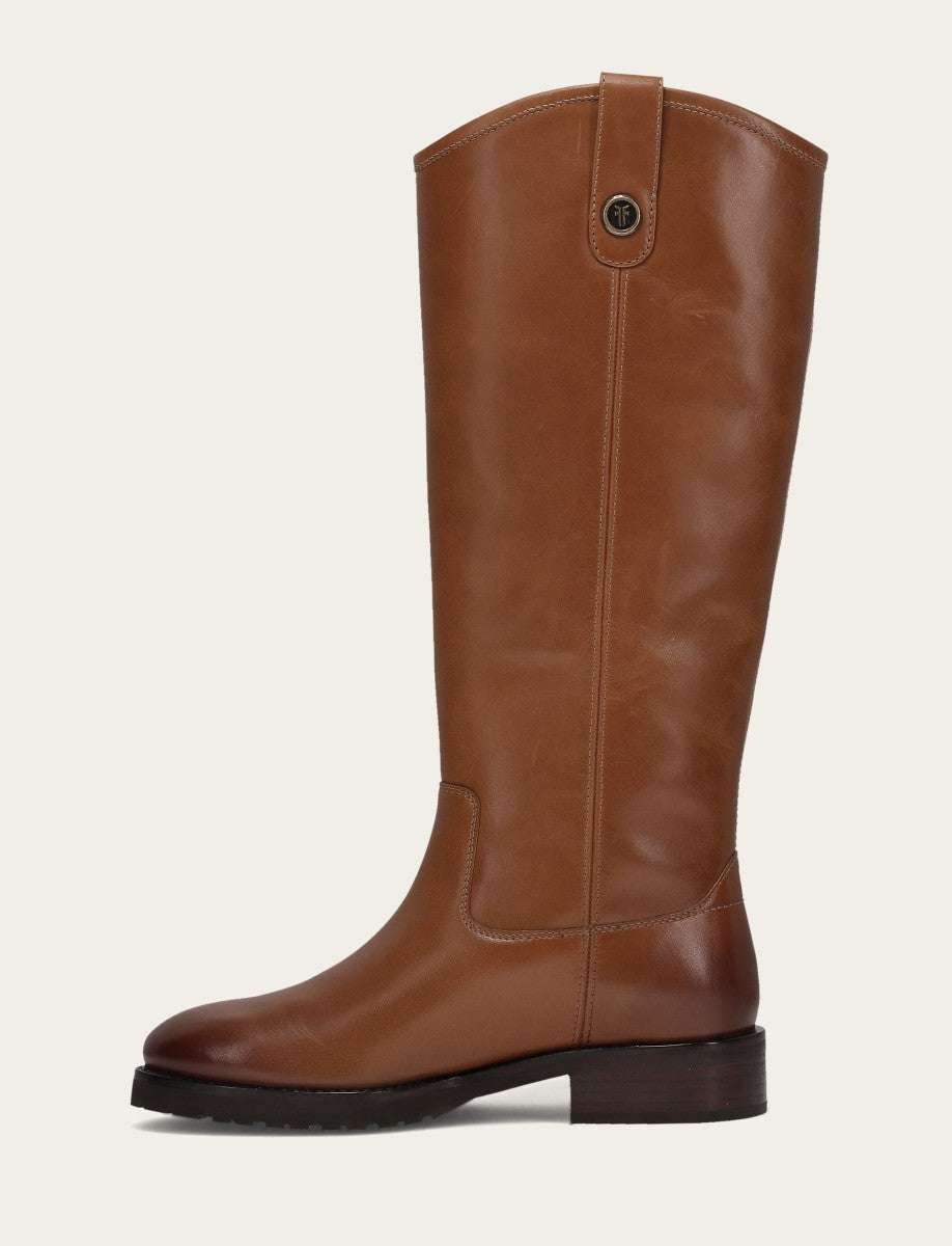 Women's Tan Melissa Lug Button Tall Boot | Frye Tan