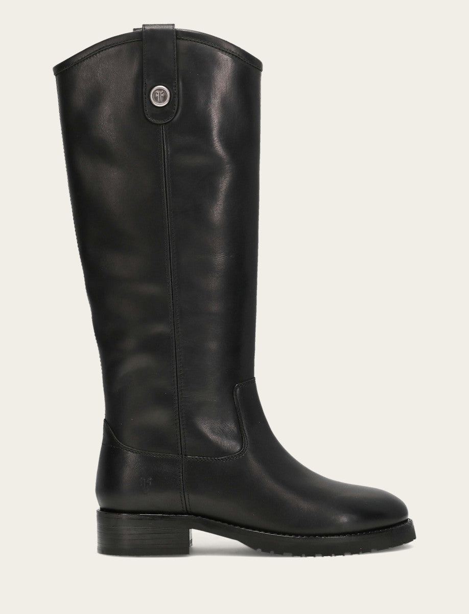 Women's Black Melissa Lug Button Tall Boot | Frye Black