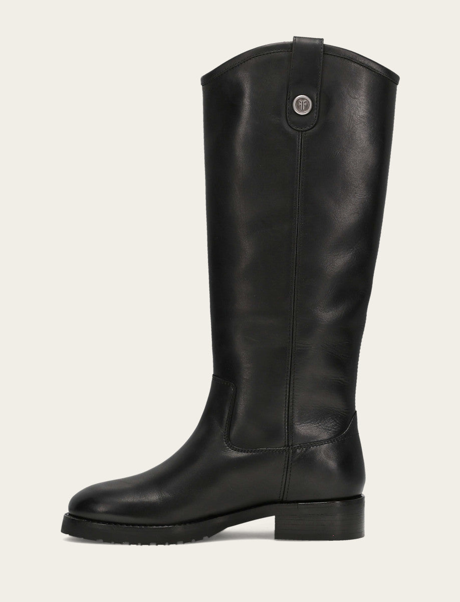 Women's Black Melissa Lug Button Tall Boot | Frye Black