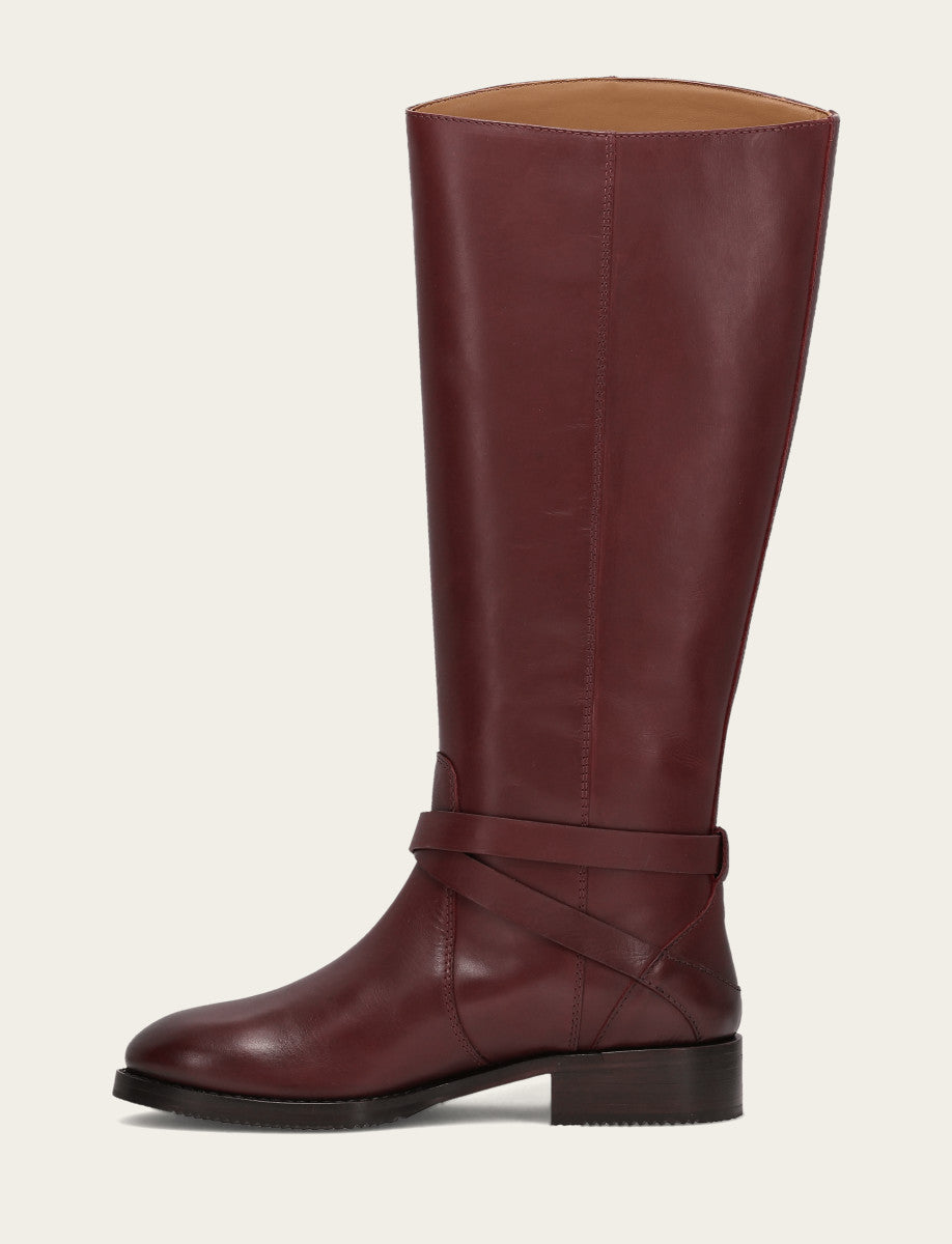Women's Merlot Melissa Belted Riding Boot | Frye Merlot