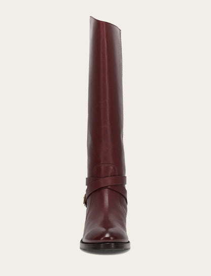 Women's Merlot Melissa Belted Riding Boot | Frye Merlot