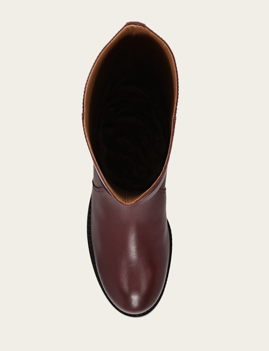 Women's Merlot Melissa Belted Riding Boot | Frye Merlot