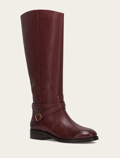 Women's Merlot Melissa Belted Riding Wide Calf Boot | Frye Merlot