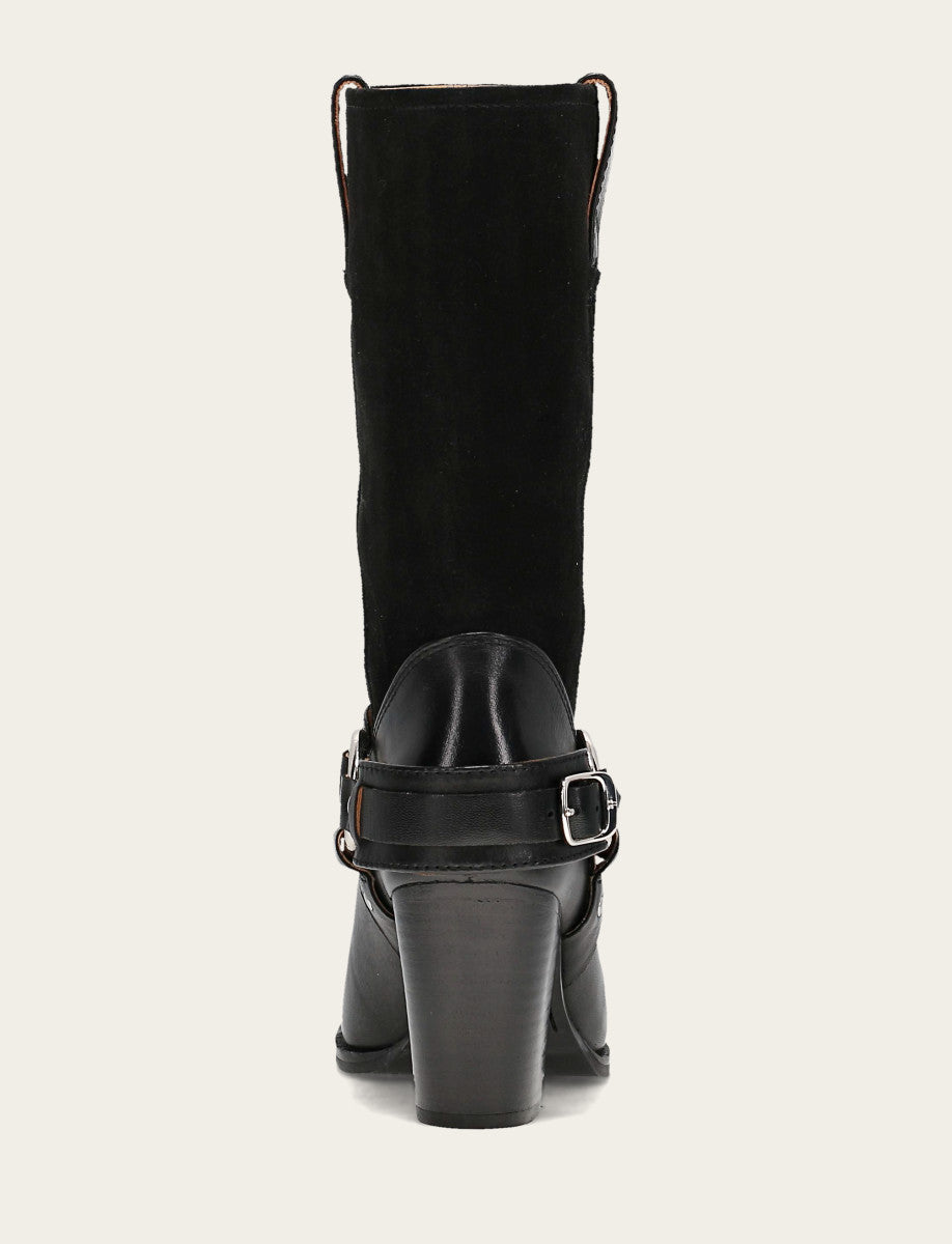 Women's Black Shiloh Harness Belted Boot | Frye Black