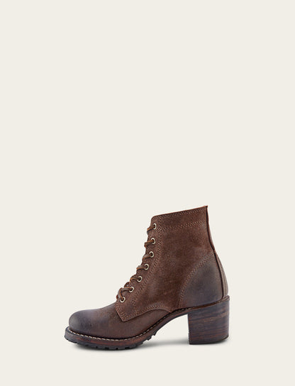 Women's Dark Brown Sabrina 6G Lace Up Boots | Frye Dark Brown