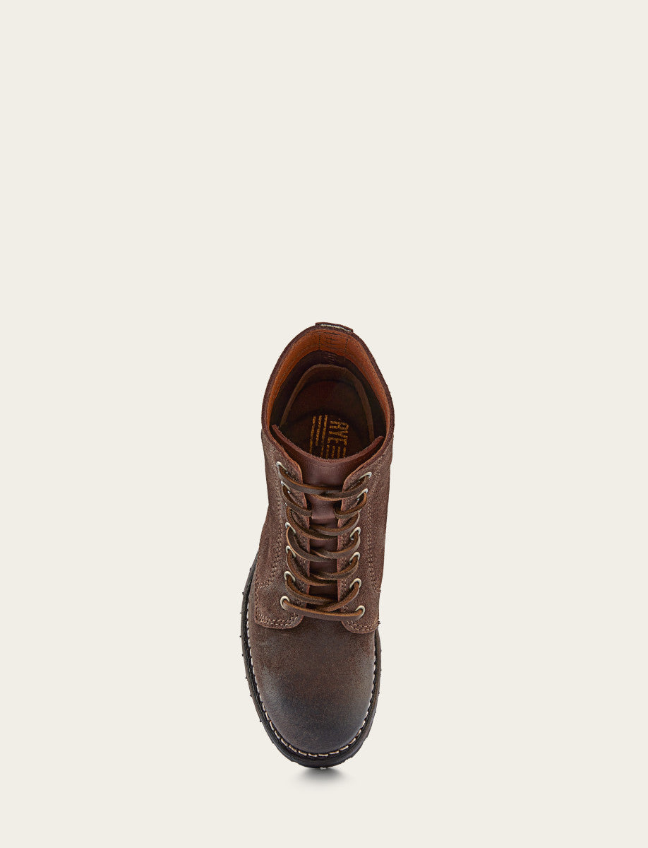 Women's Dark Brown Sabrina 6G Lace Up Boots | Frye Dark Brown