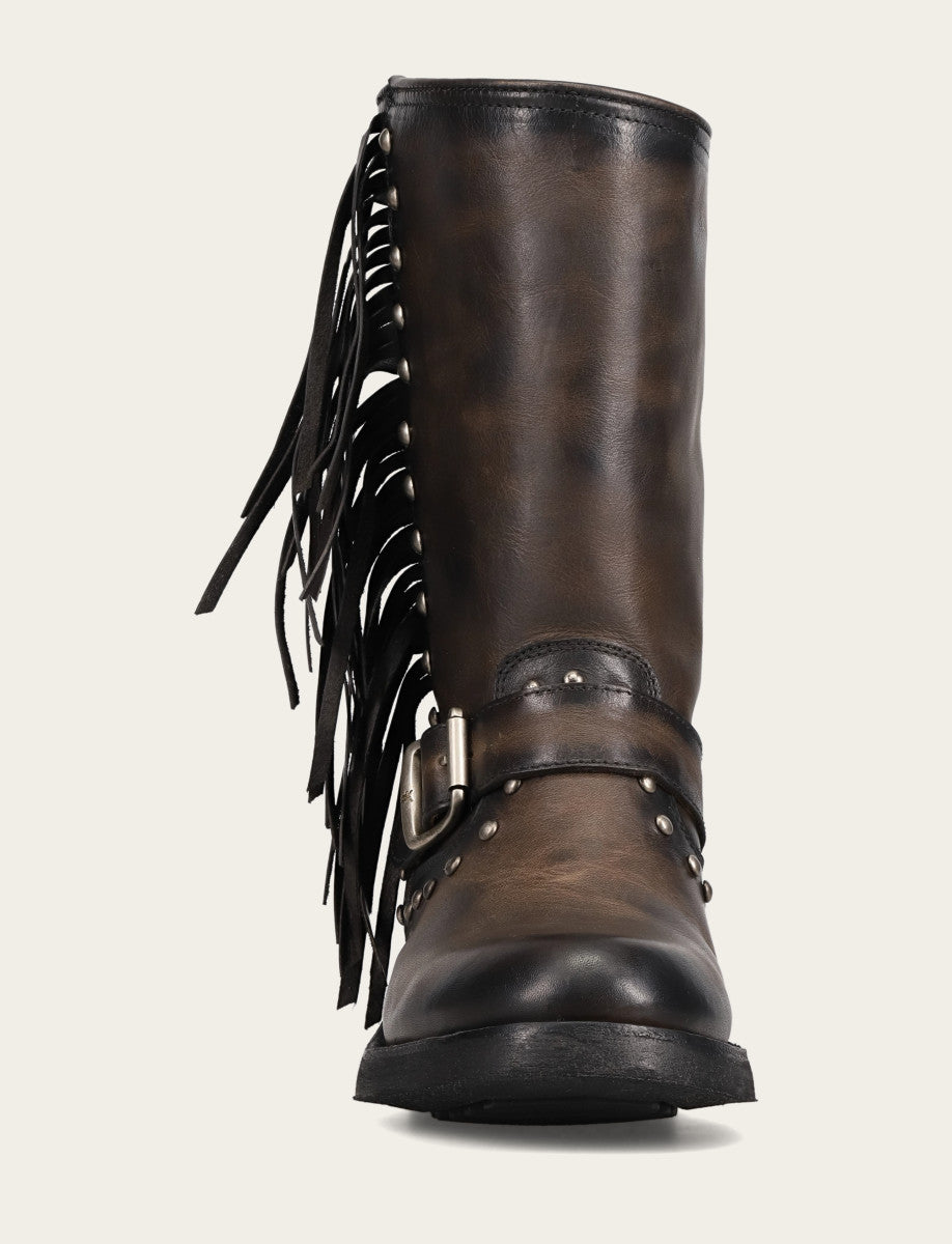 Women's Black Viv Fringe Engineer Boot | Frye Black