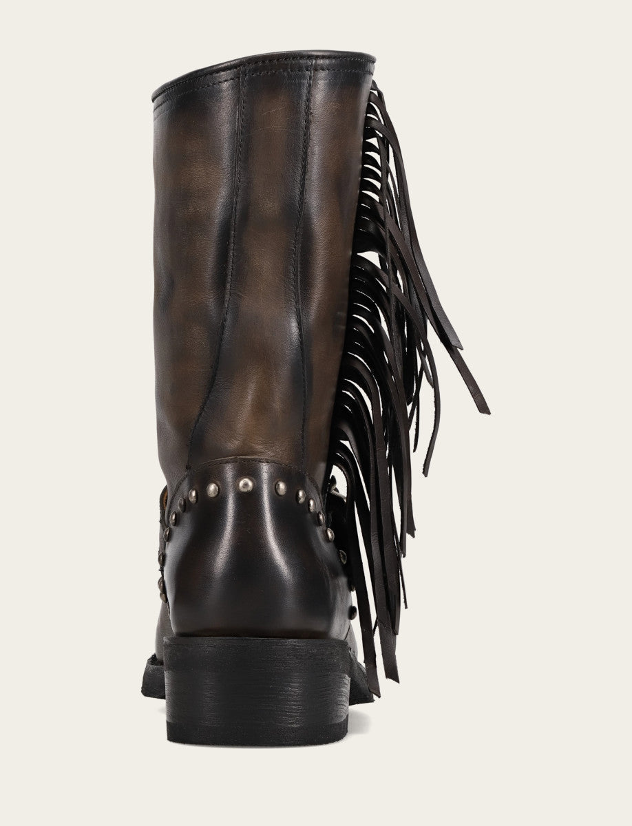 Women's Black Viv Fringe Engineer Boot | Frye Black