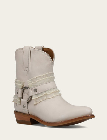 Women's Ivory Billy Harness Ruffle Boots | Frye Ivory