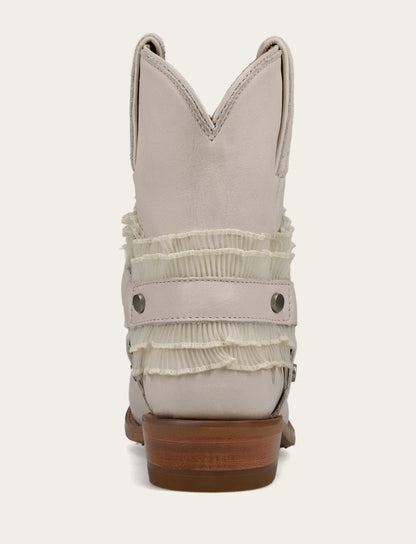 Women's Ivory Billy Harness Ruffle Boots | Frye Ivory