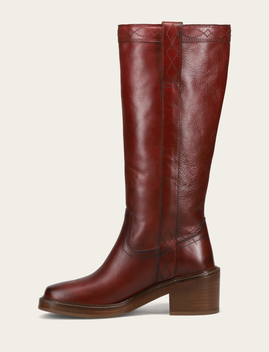 Women's Merlot Kate Pull On Wide Calf Boot | Frye Merlot
