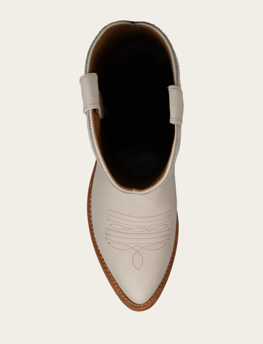 Ivory Billy Pull On Deco Stitch Boot | Frye Ivory