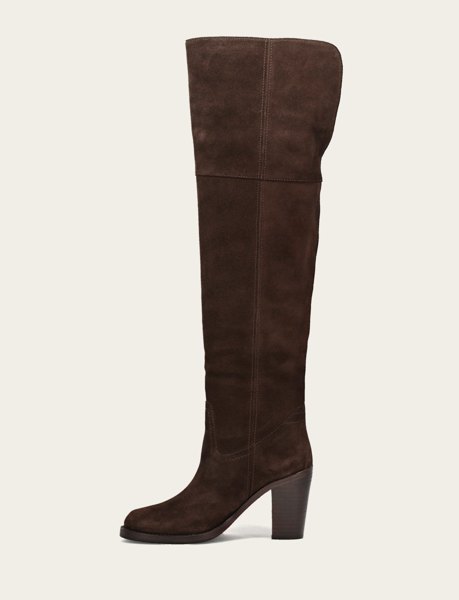 Women's Dark Brown Corinne Over The Knee Boot | Frye Dark Brown