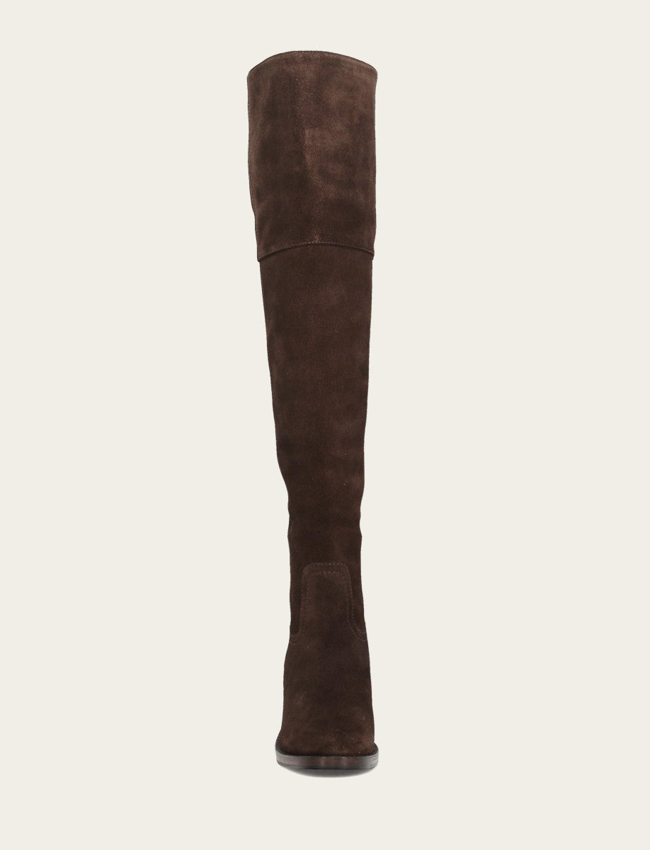 Women's Dark Brown Corinne Over The Knee Boot | Frye Dark Brown