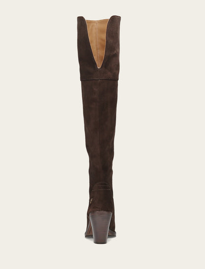 Women's Dark Brown Corinne Over The Knee Boot | Frye Dark Brown