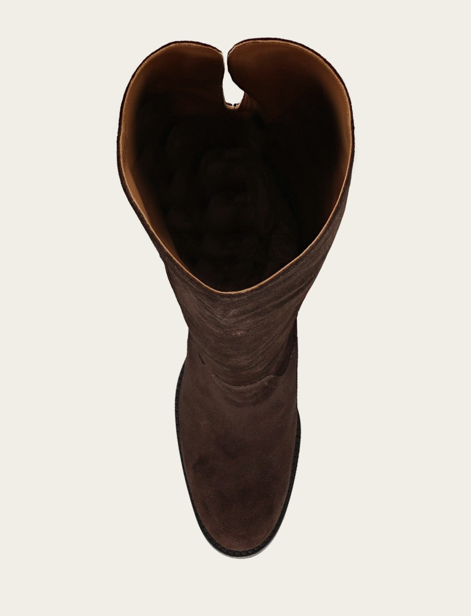Women's Dark Brown Corinne Over The Knee Boot | Frye Dark Brown