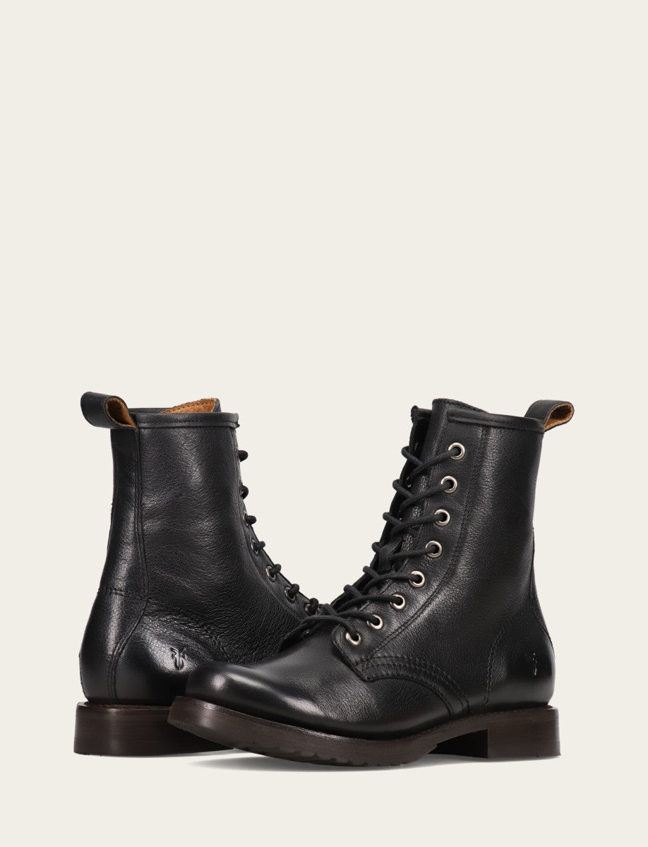 Women's Black Veronica Flex Combat Booties | Frye Black